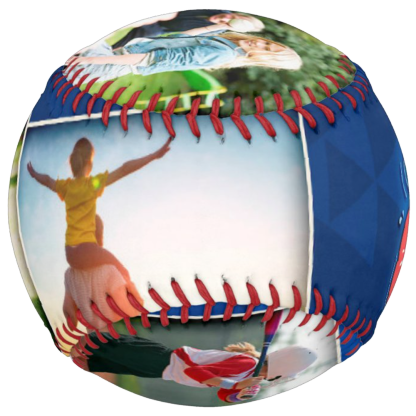 Custom Softball Fathers Day Gift - Collage