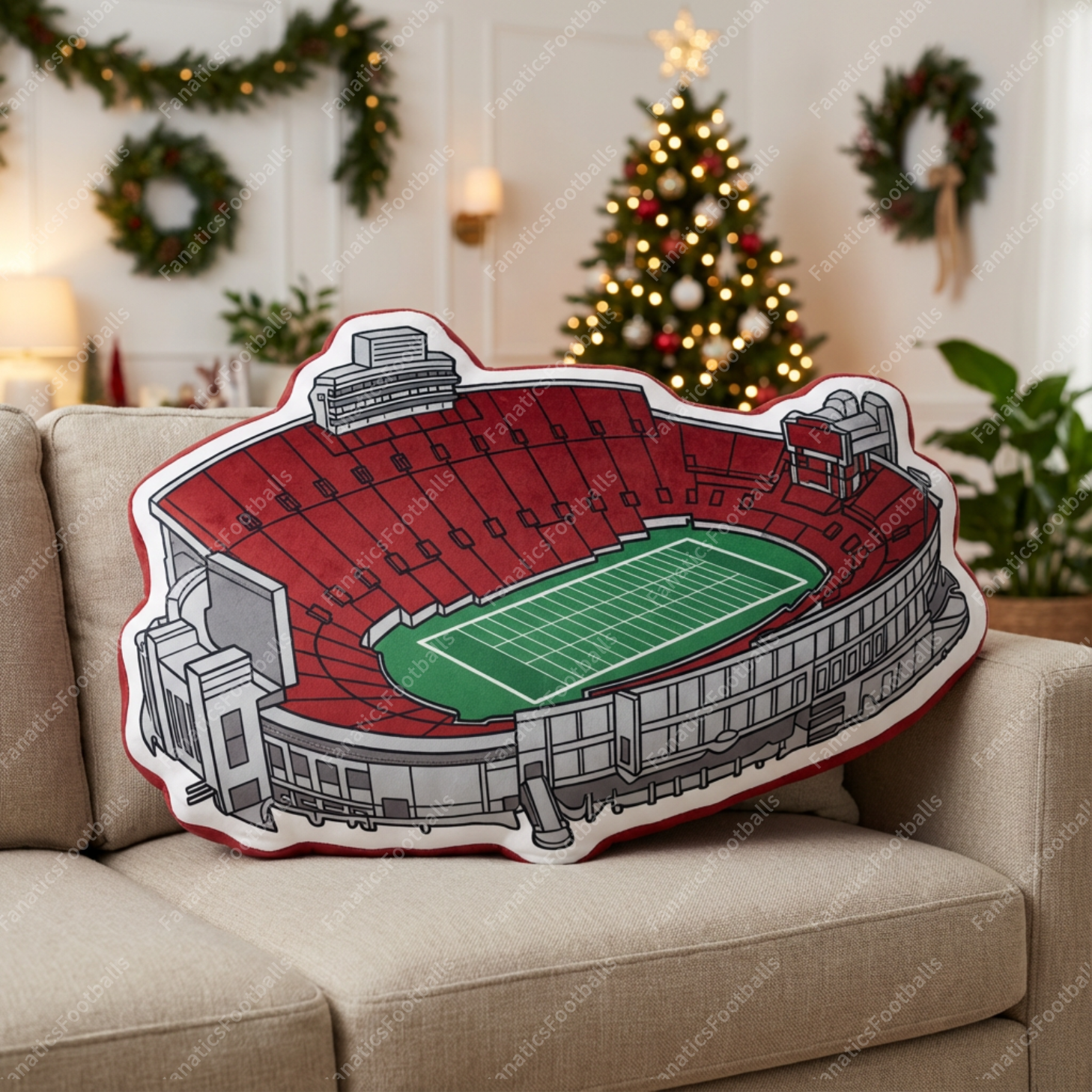 Memorial Stadium (Indiana) Pillow