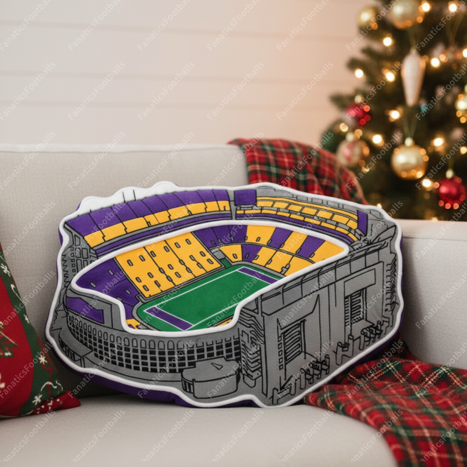 Tiger Stadium Plush Pillow