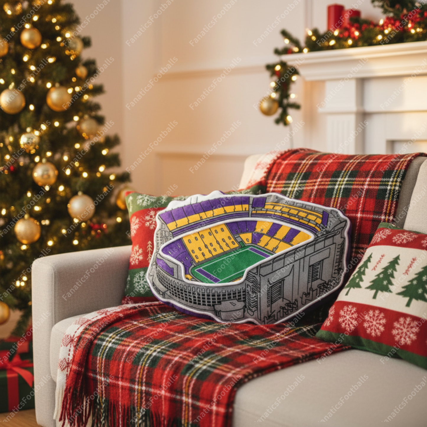 Tiger Stadium Plush Pillow