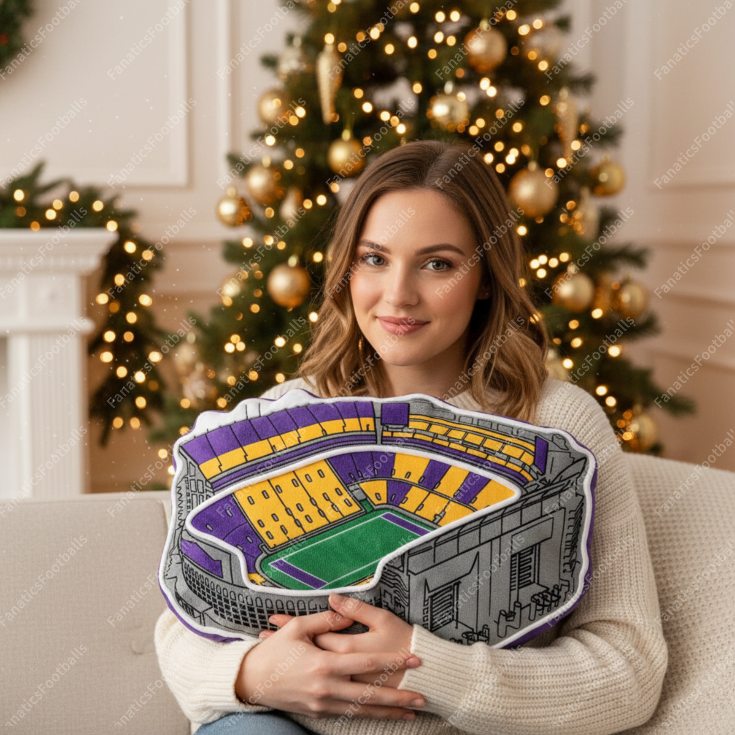Tiger Stadium Plush Pillow