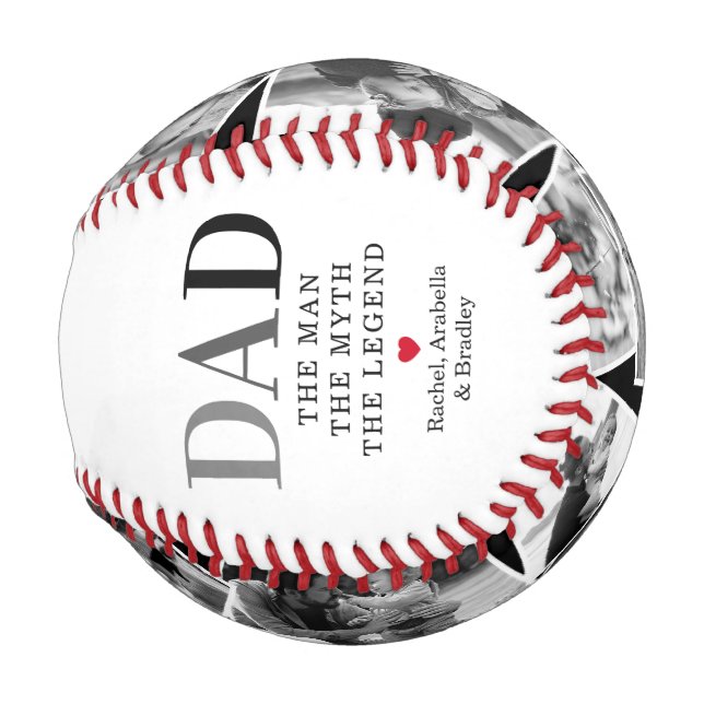 Dad Man Myth Legend Photo Baseball
