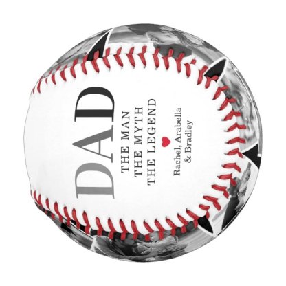 Dad Man Myth Legend Photo Baseball