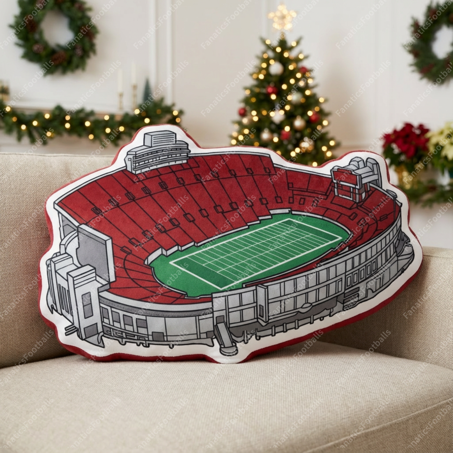 Memorial Stadium (Indiana) Pillow