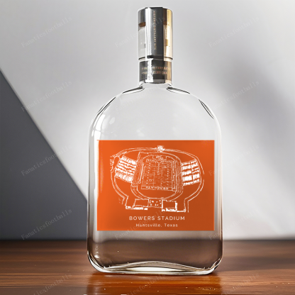 Elliott T. Bowers Stadium- Sam Houston Bearkats Whiskey Bottles