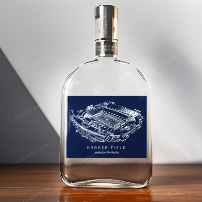 Kroger Field-Kentucky Wildcats football,Whiskey Bottles-Gifts For Sports Lovers