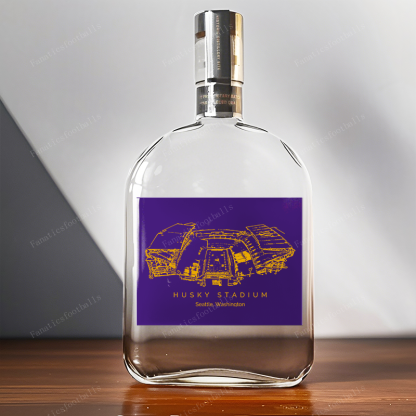 Husky Stadium-Washington Huskies Boston Breakers Whiskey Bottles