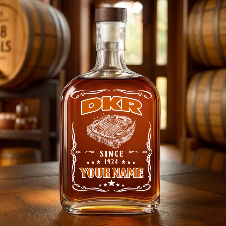 Darrell K Royal-Texas Memorial Stadium-Texas Longhorns Football Whiskey Bottle Decanter
