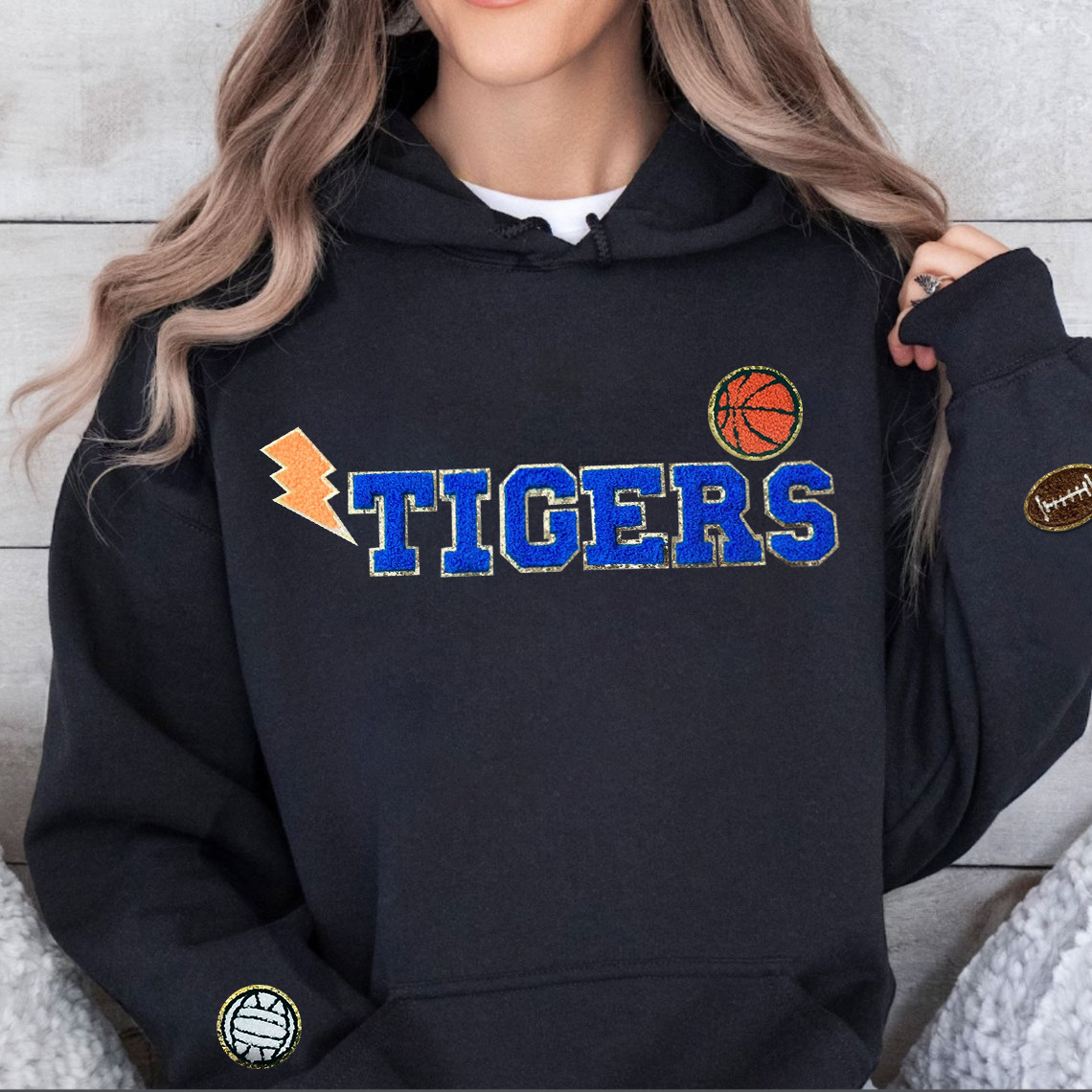 Custom Embroidered Applique Patch Sport Sweatshirt/Hoodie