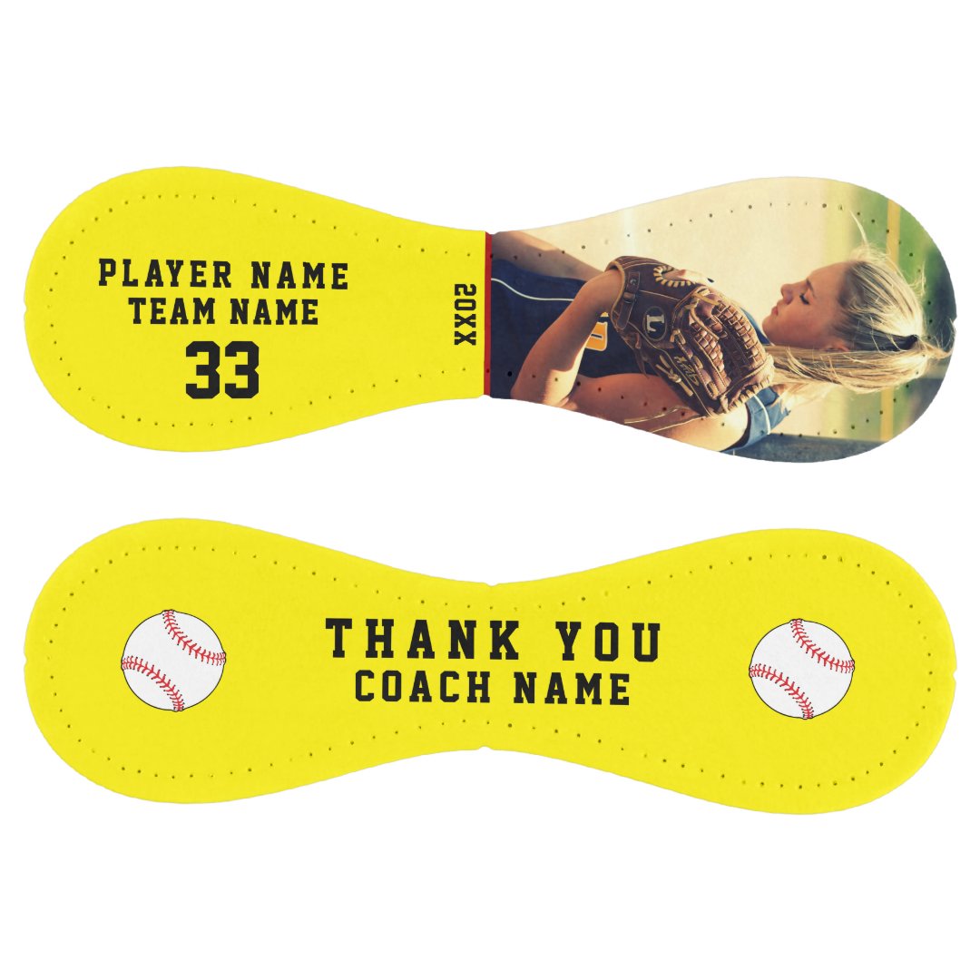 Thank you Coach Team Name Number Photo Softball