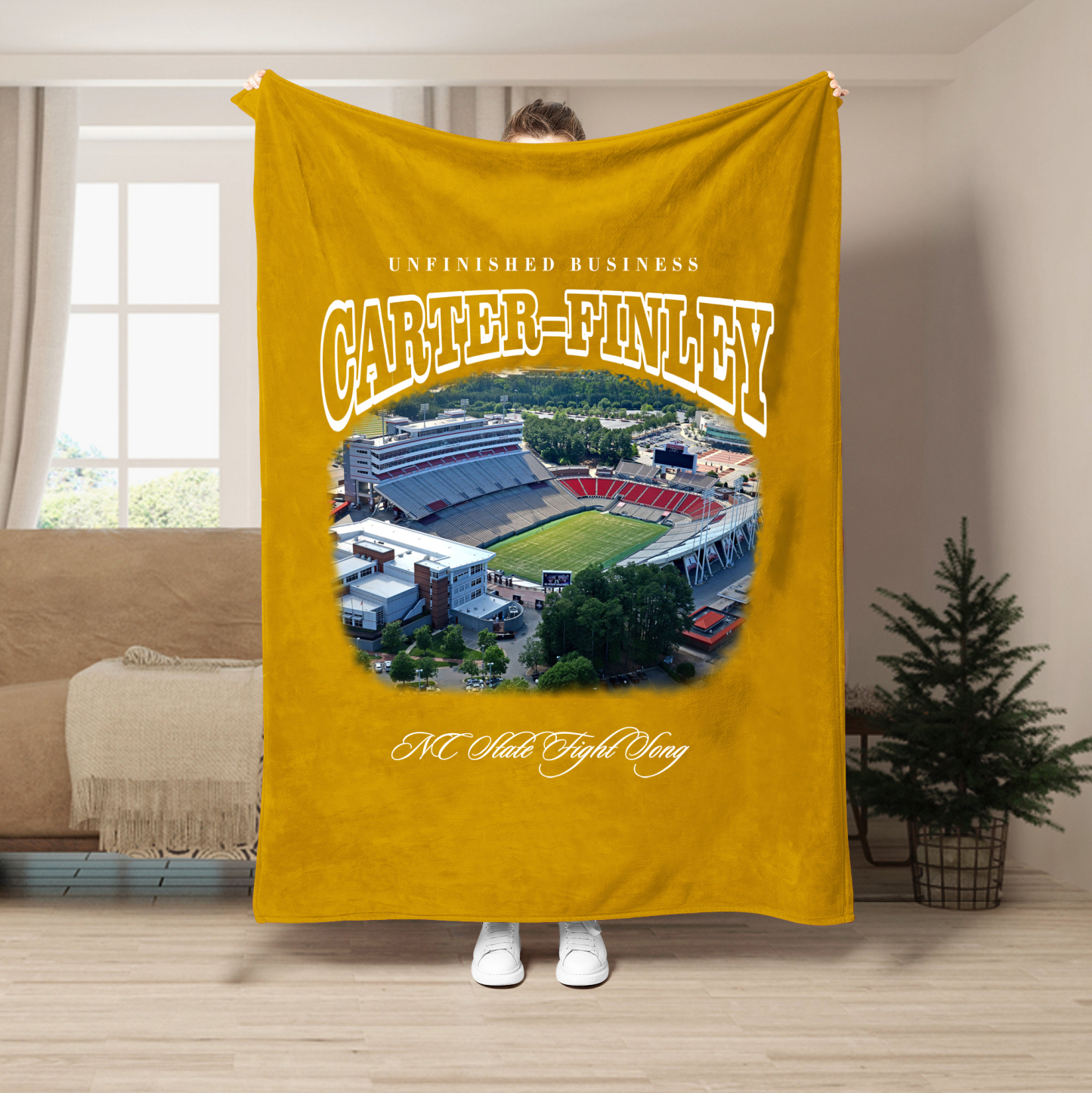 Unfinished Business Blanket-Carter–Finley Stadium