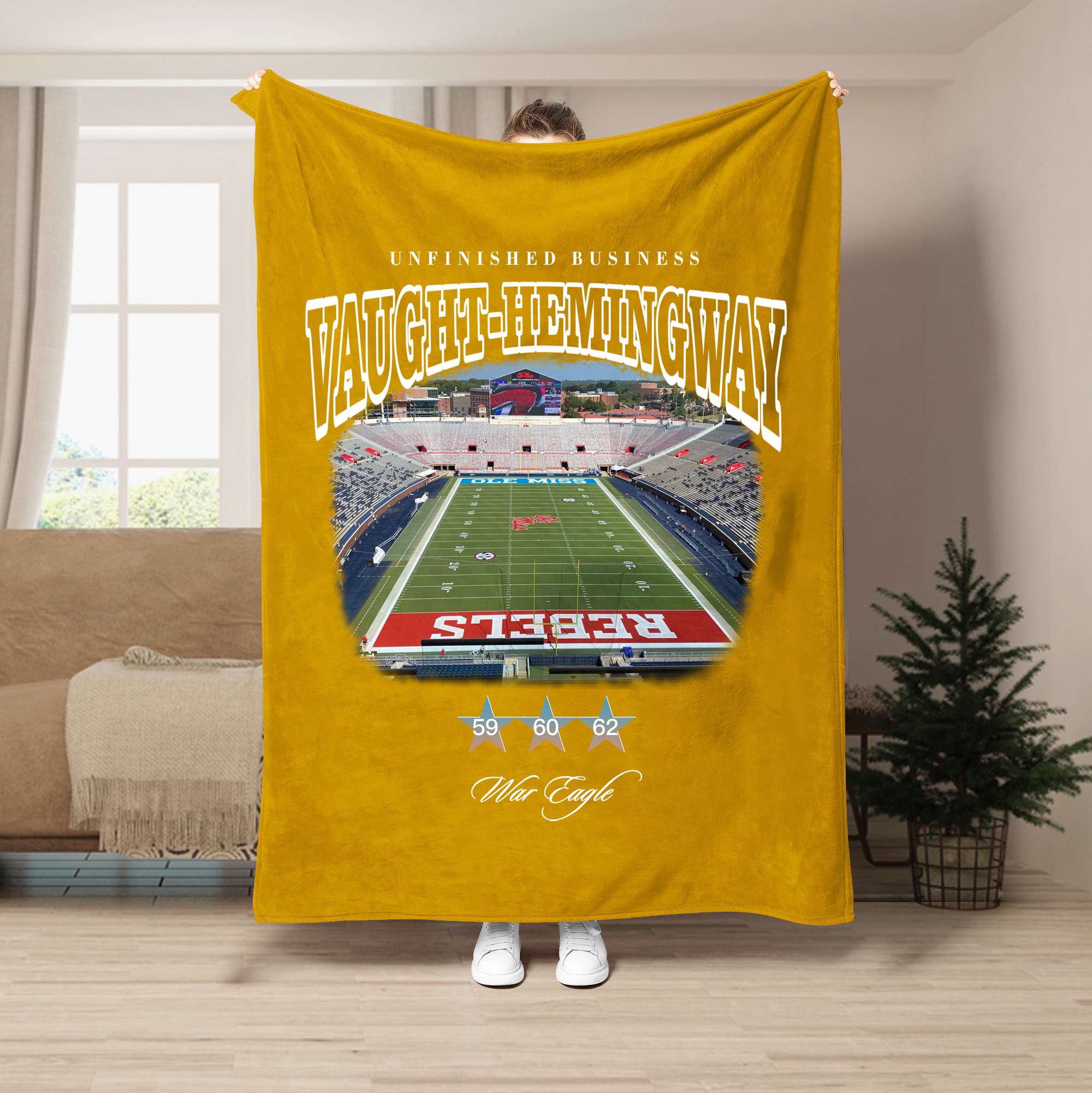 Unfinished Business Blanket-Vaught-Hemingway Stadium