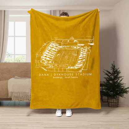 Dana J Dykhouse Stadium - South Dakota State Jackrabbits football,College Football Blanket