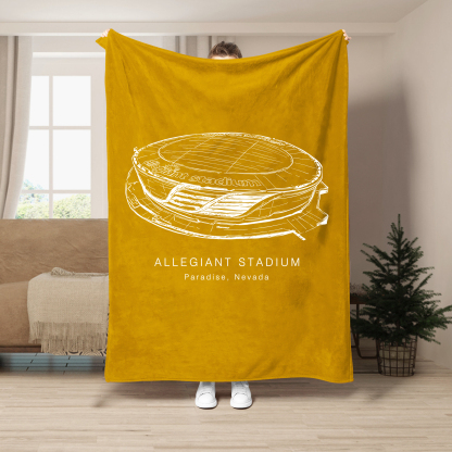 Allegiant Stadium - UNLV Rebels football, Football Blanket