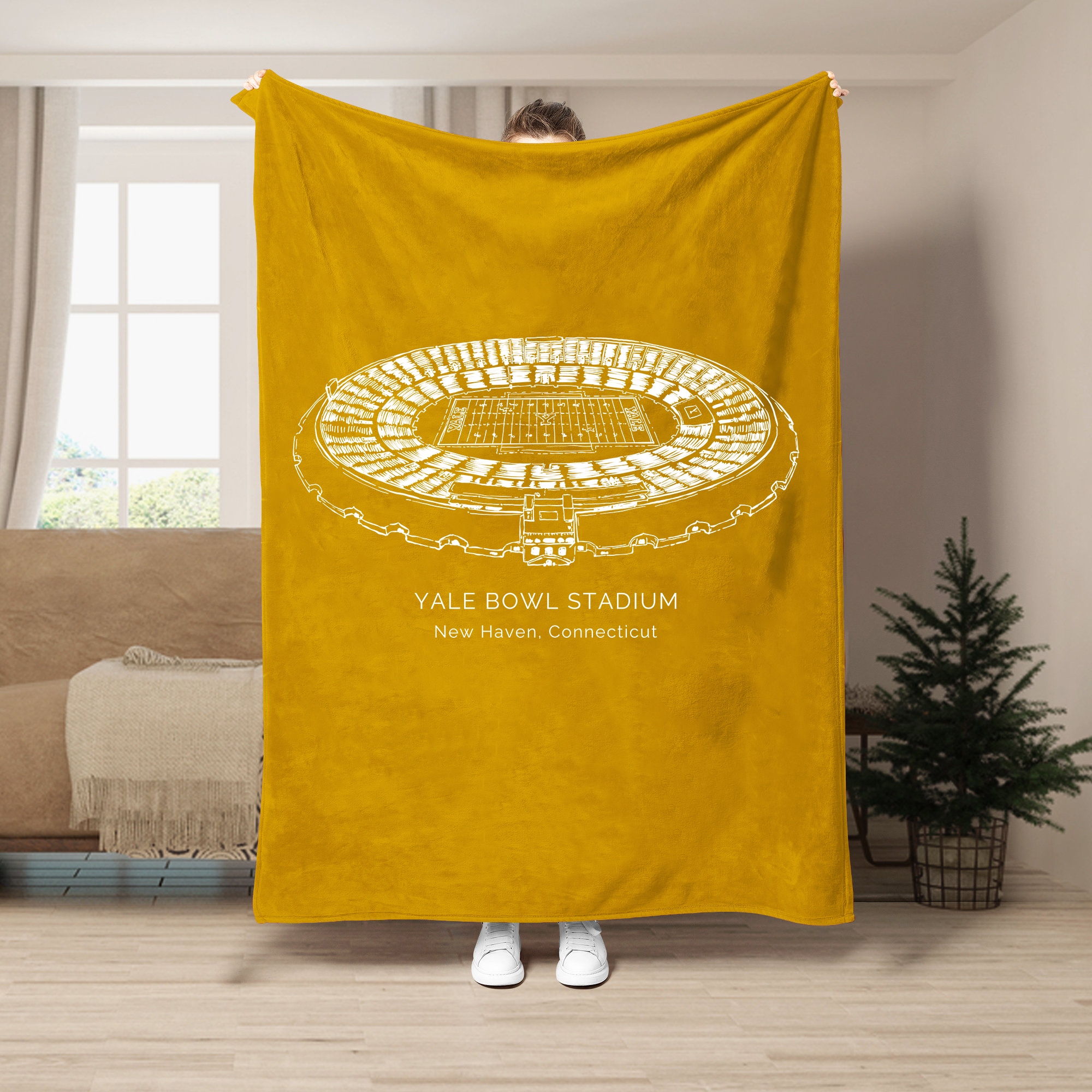 Yale Bowl - Yale Bulldogs football, Football Blanket
