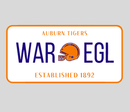 Custom Embroidery Team License Plate Crewneck