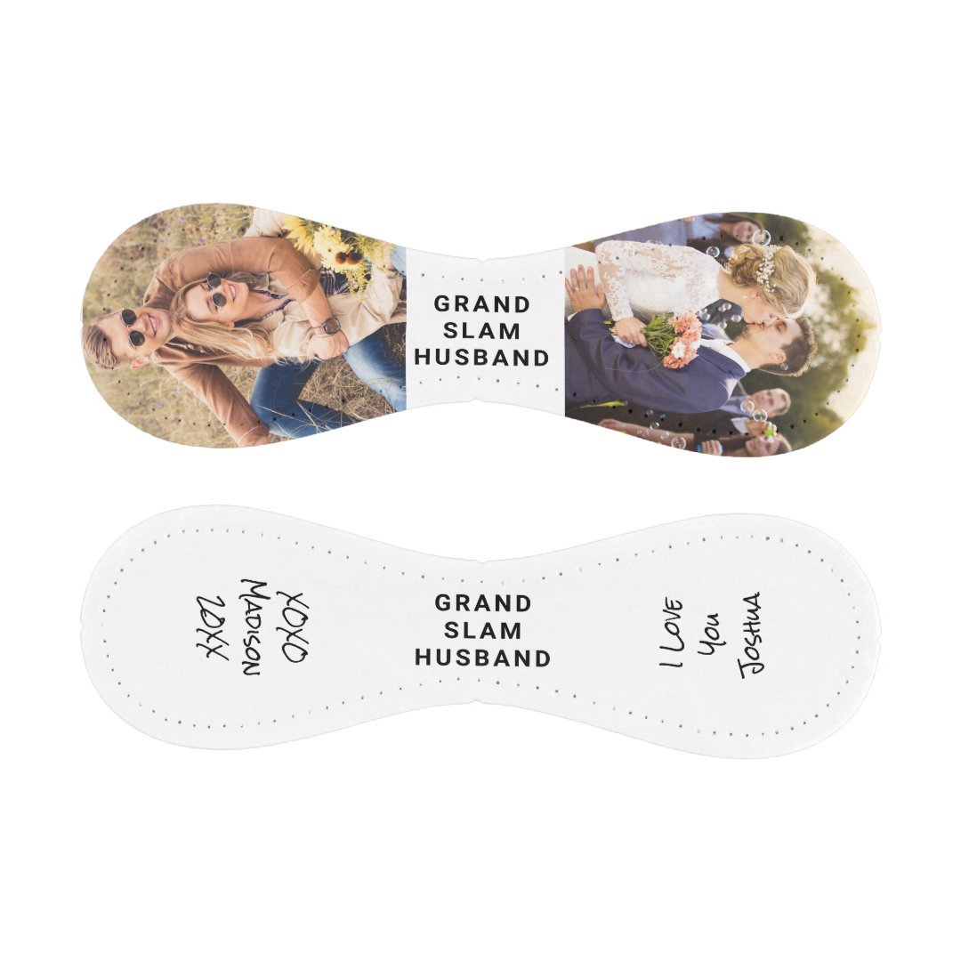 Husband Personalized Anniversary Photos Blue Yellow Baseball