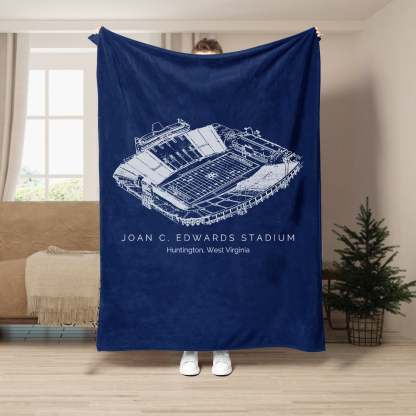 Joan C. Edwards Stadium - College Football Blanket
