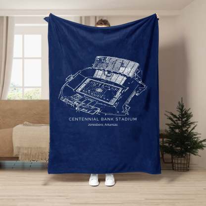 Centennial Bank Stadium - College Football Blanket