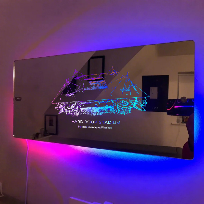 Hard Rock Stadium Mirror Light - Gifts for Sports Lovers