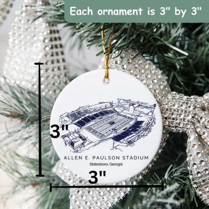 Allen E. Paulson Stadium College Football Ceramic Christmas Ornament