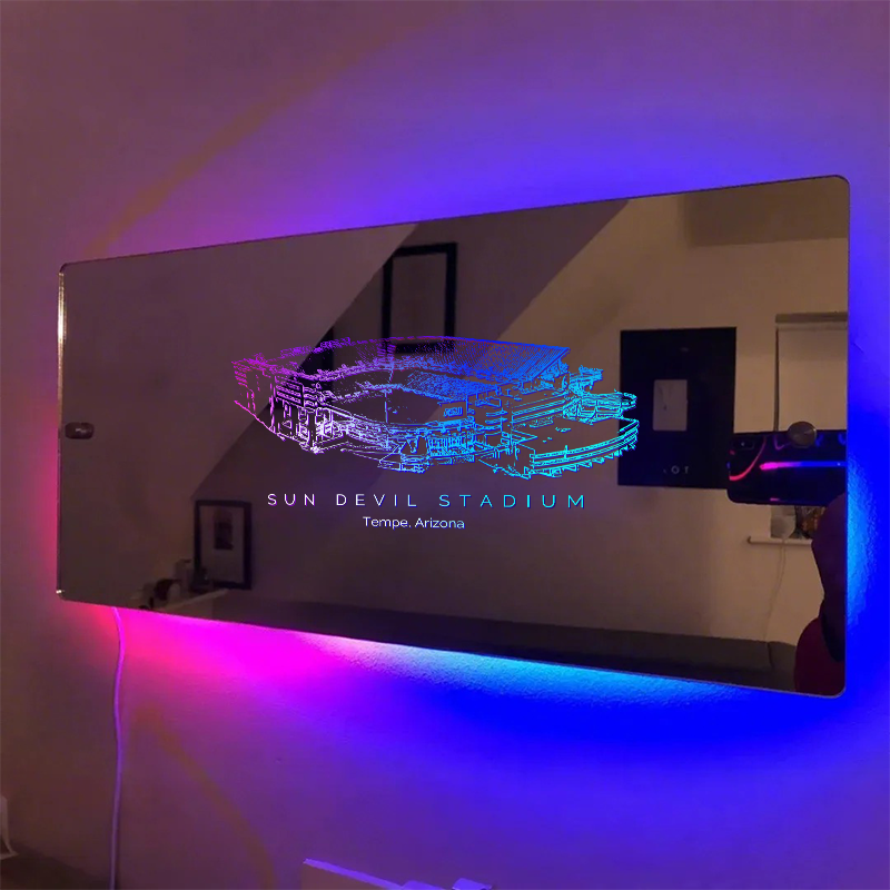 Sun Devil Stadium Mirror Light - Gifts for Sports Lovers
