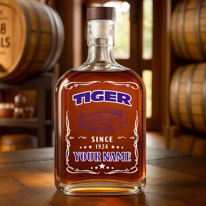 Tiger Stadium (Louisiana)-Lsu Tigers Football Whiskey Bottle Decanter