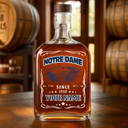 Notre Dame Stadium-Notre Dame Fighting Irish Football Whiskey Bottle Decanter