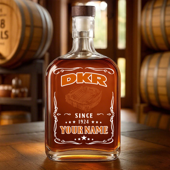 Darrell K Royal-Texas Memorial Stadium-Texas Longhorns Football Whiskey Bottle Decanter