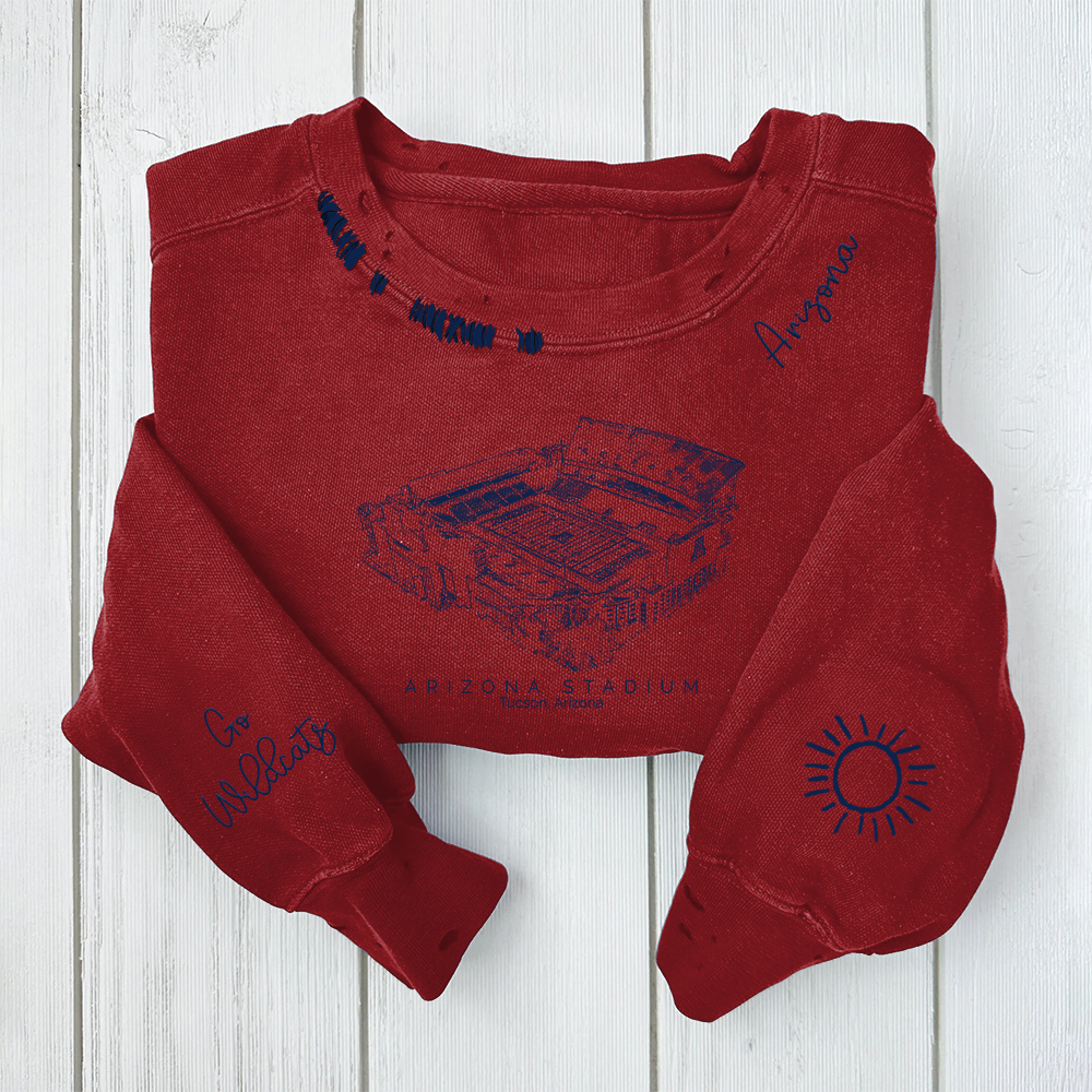 Arizona Stadium - University of Arizona Wildcats Alumni Distressed Mon