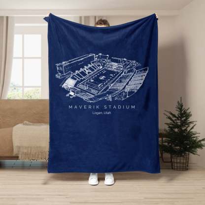 Maverik Stadium - College Football Blanket