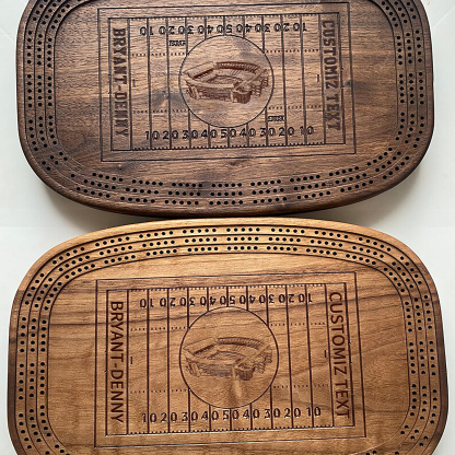 Personalized Bryant-Denny Stadium Style Football-Themed Kribich Board, Christmas