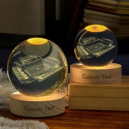 Alumni Stadium 3D Spherical Crystal Lamp