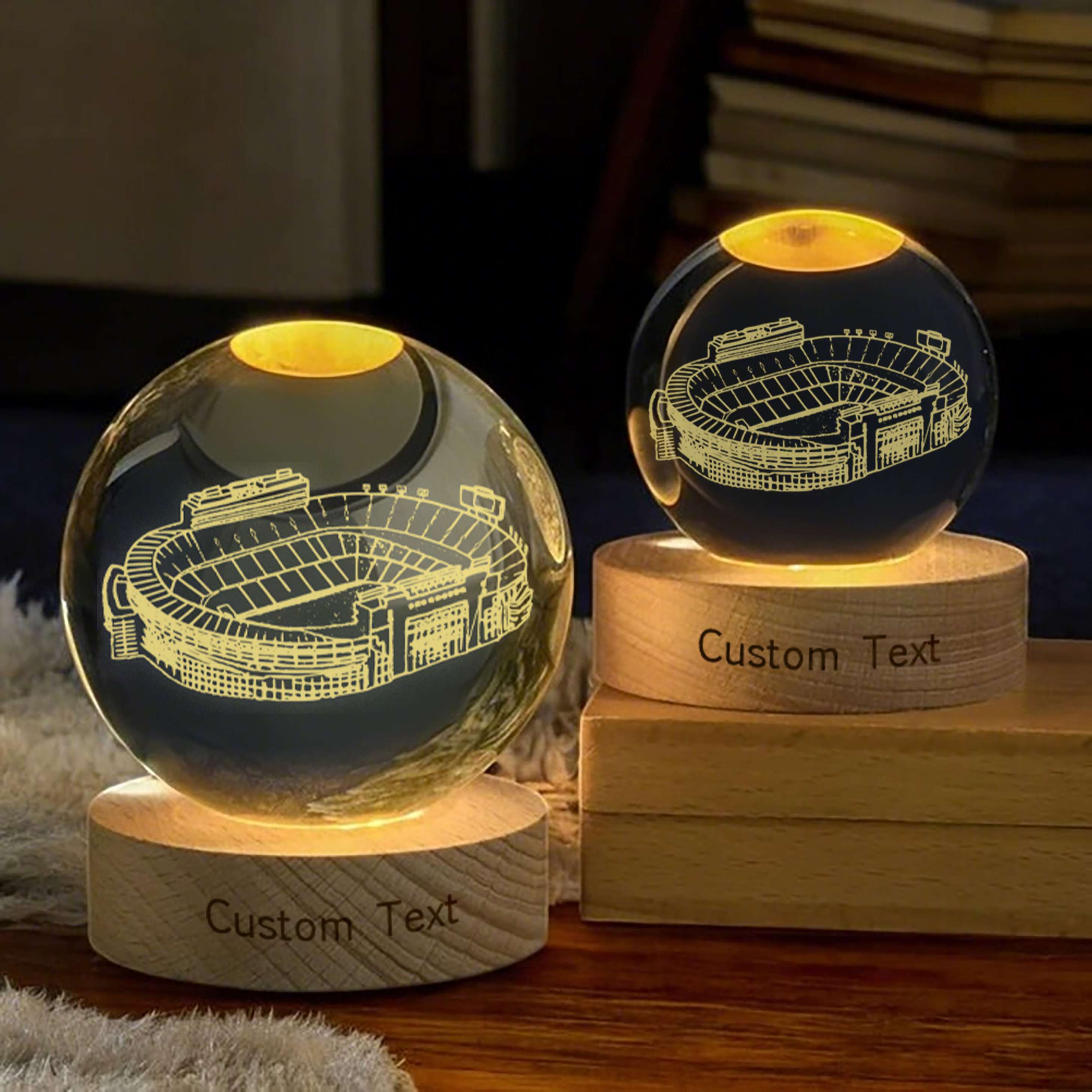 Neyland Stadium 3D Spherical Crystal Lamp