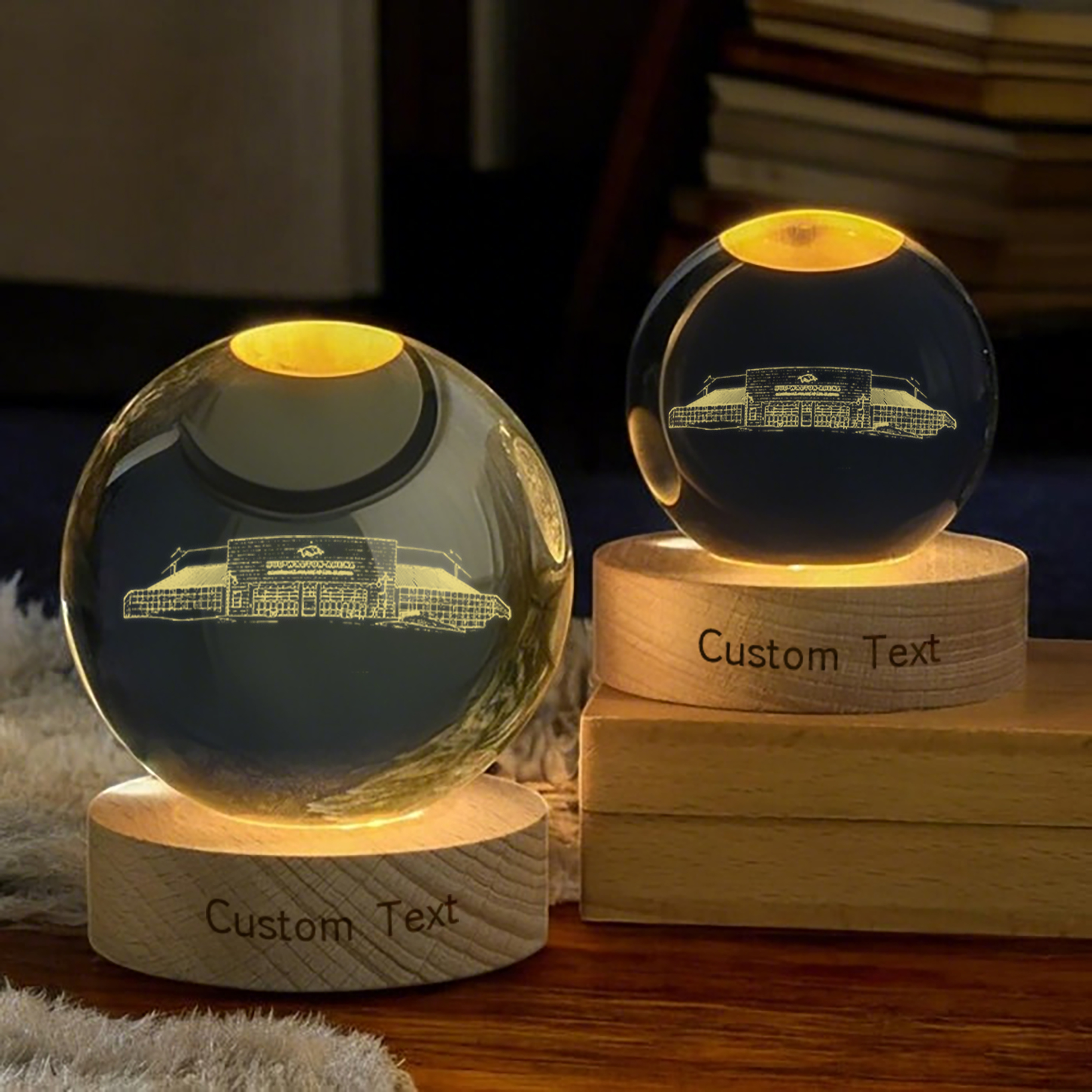 Bud Walton Arena 3D Spherical Crystal Lamp