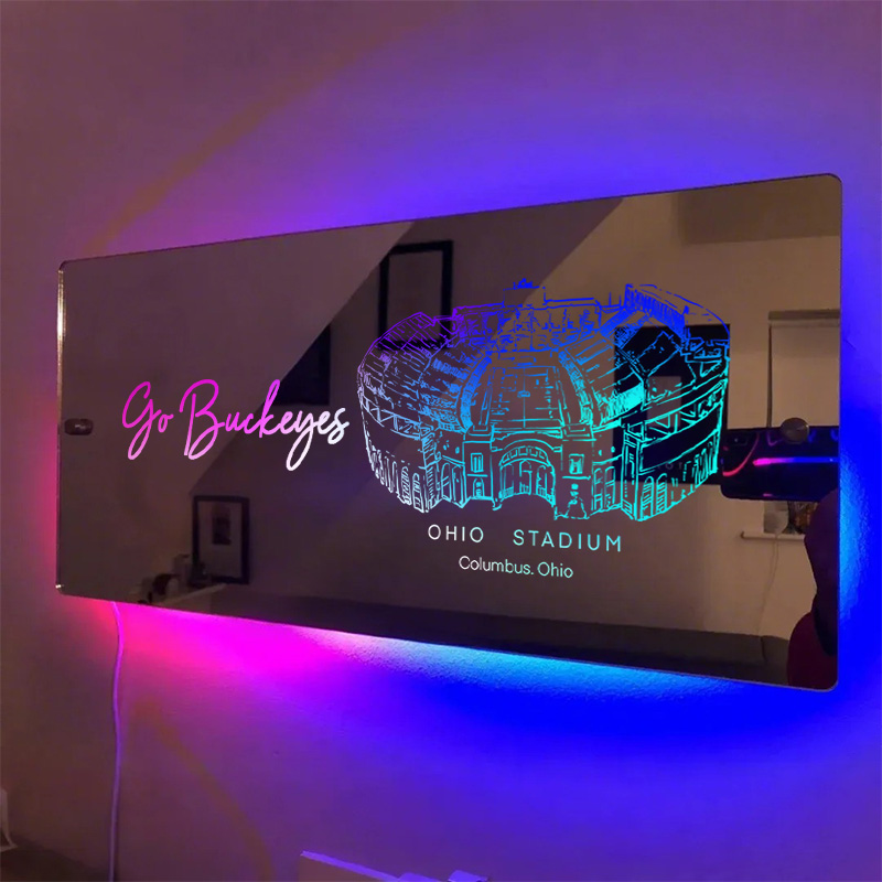 Ohio Stadium Mirror Light-Gifts For Sports Lovers