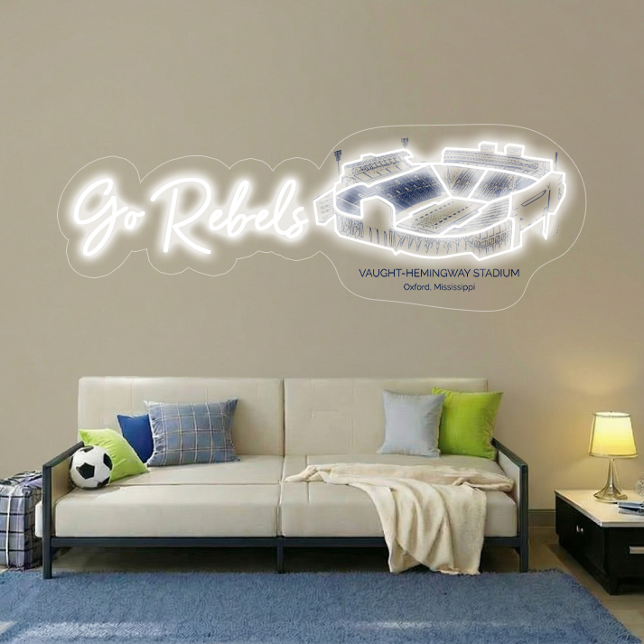 Vaught–Hemingway Stadium LED Neon Light