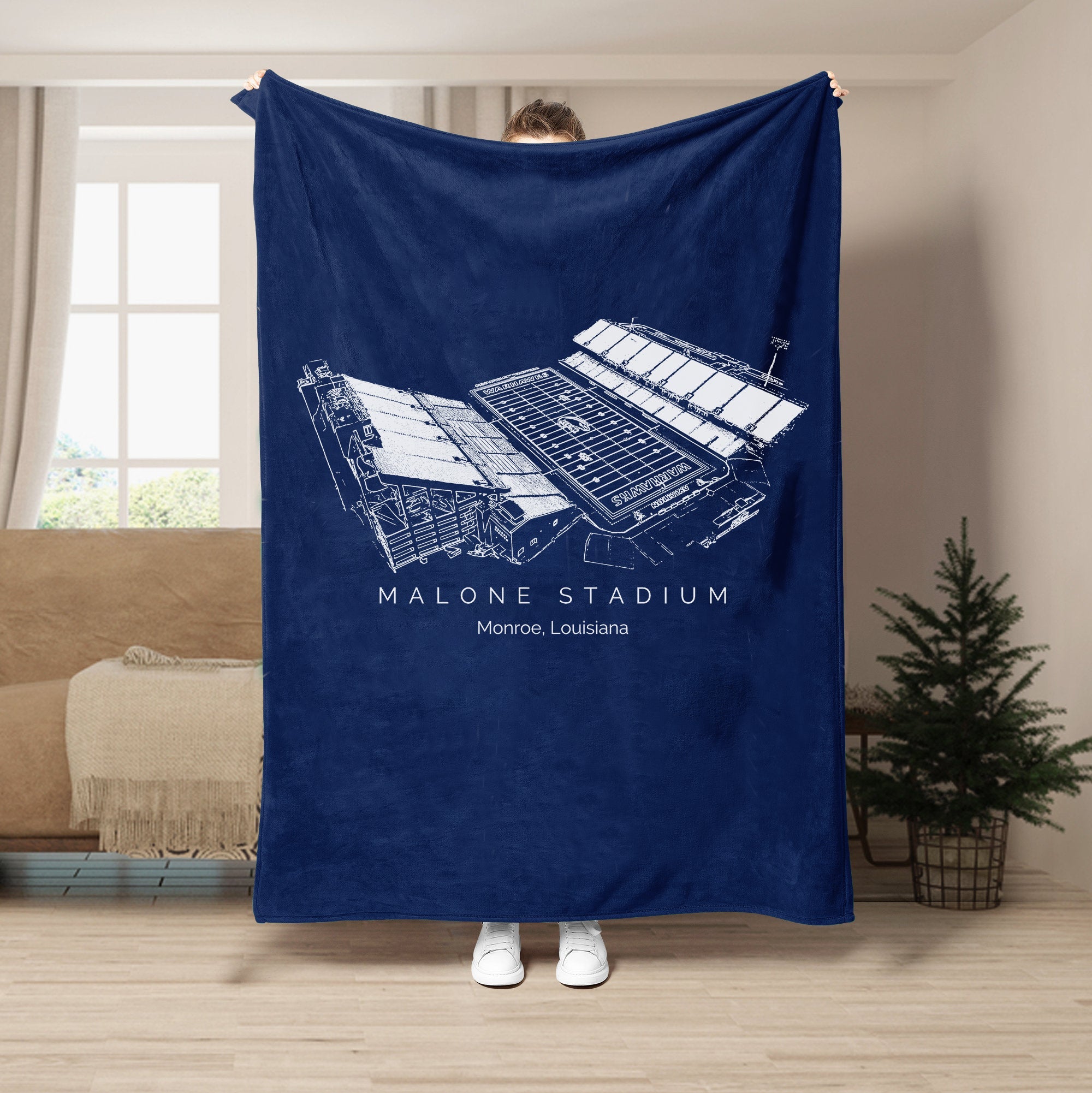 Malone Stadium - College Football Blanket