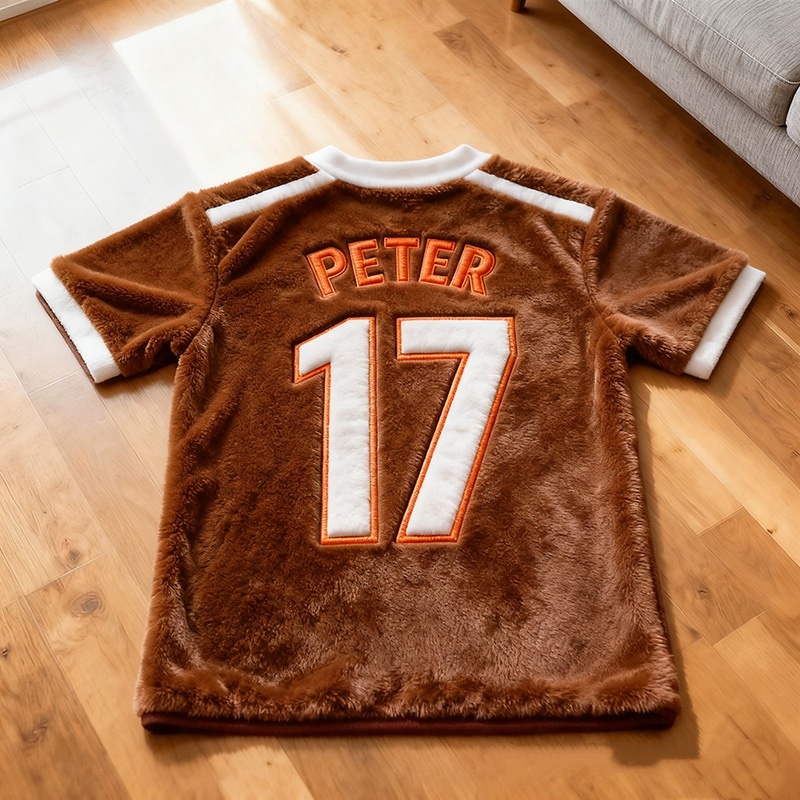 Personalized Soccer Jersey Rug With Custom Name And Number For Fans And Players