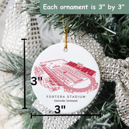 Fortera Stadium College Football Ceramic Christmas Ornament