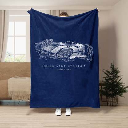 Jones AT&T Stadium - College Football Blanket