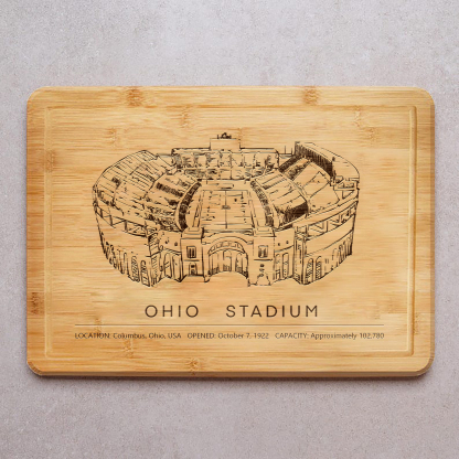 Ohio Stadium Laser Engraved Chopping Board.