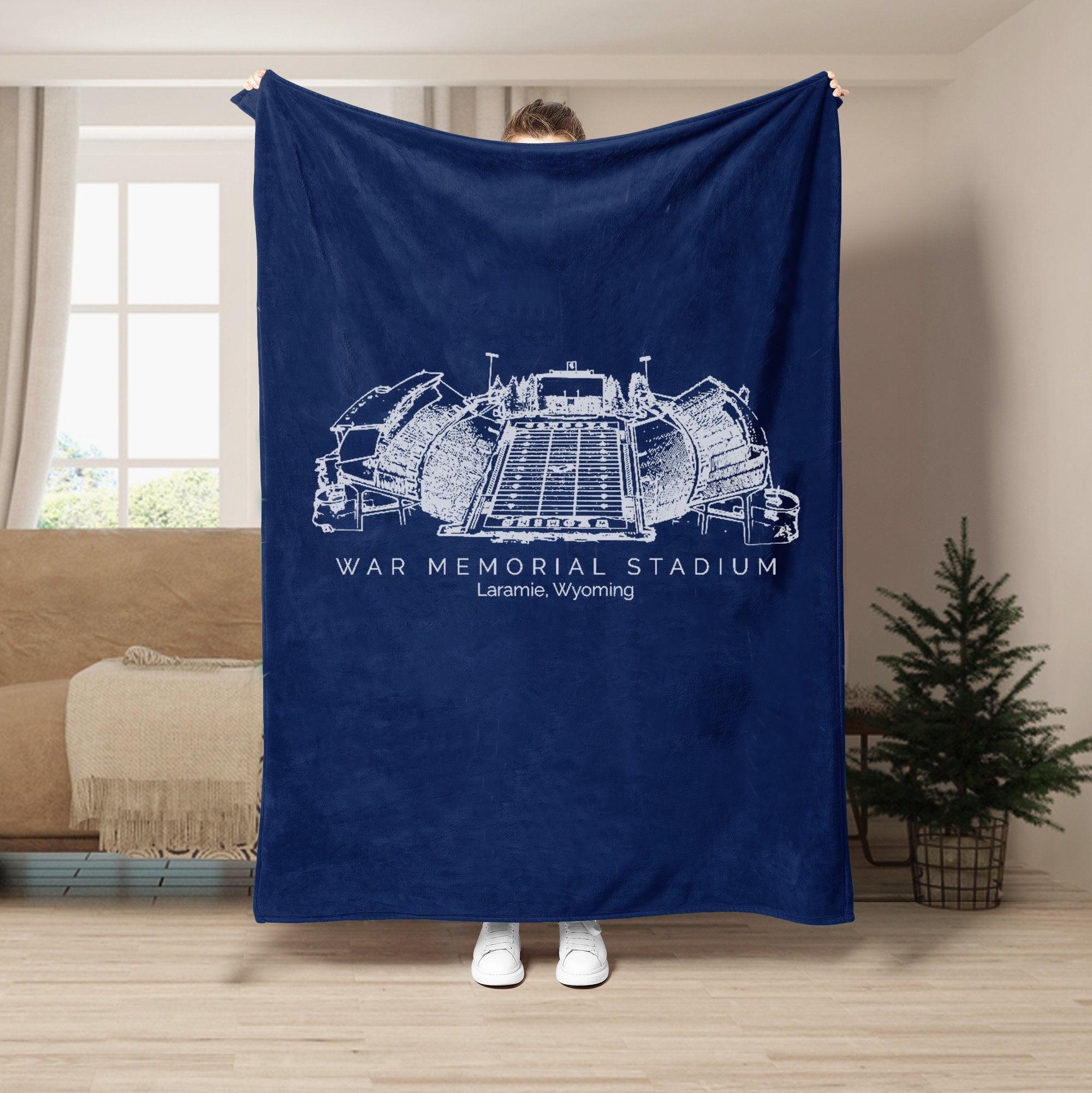War Memorial Stadium - College Football Blanket