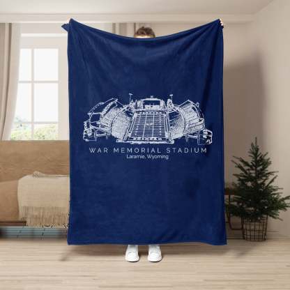 War Memorial Stadium - College Football Blanket