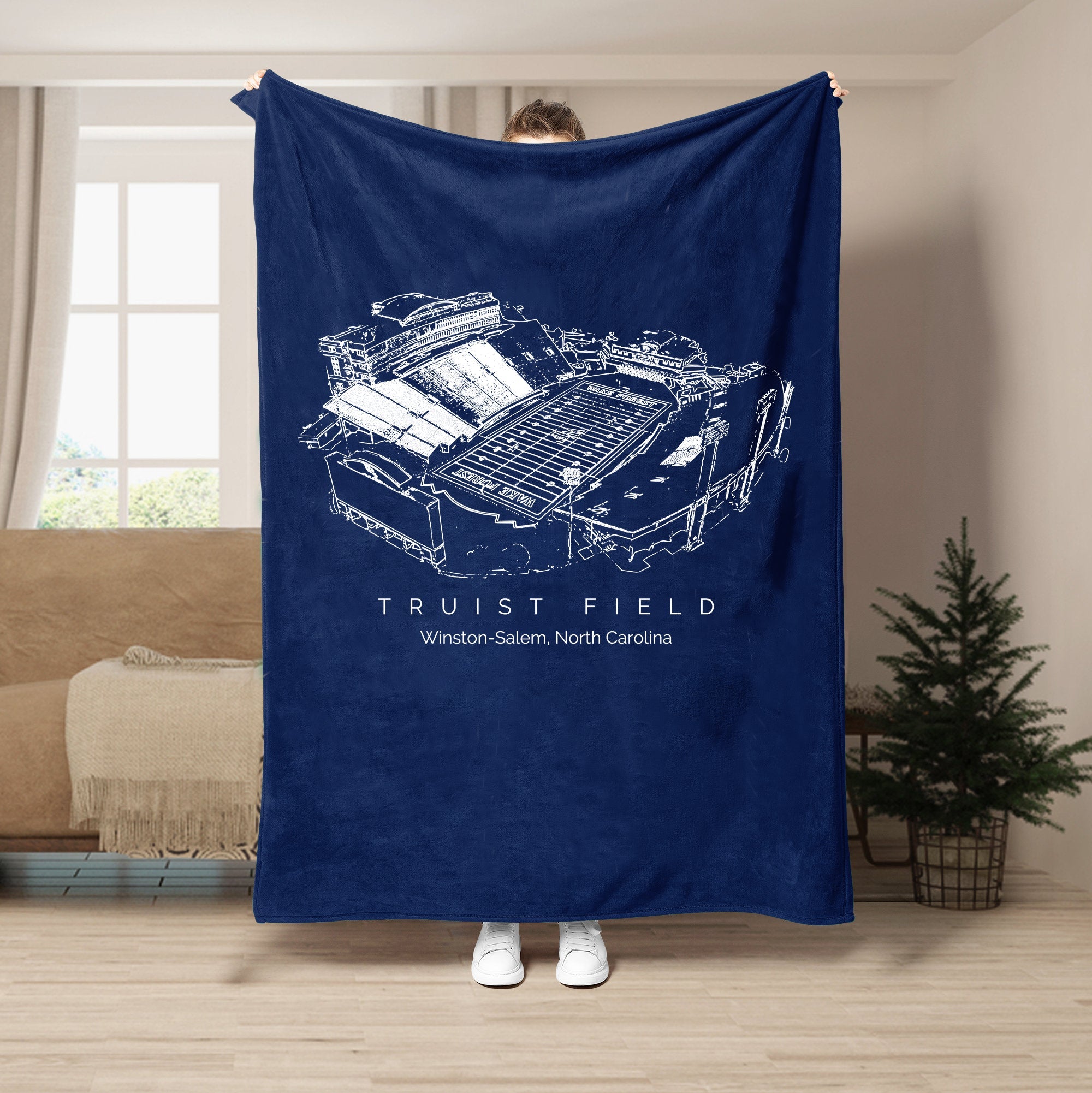 Truist Field Stadium - College Football Blanket
