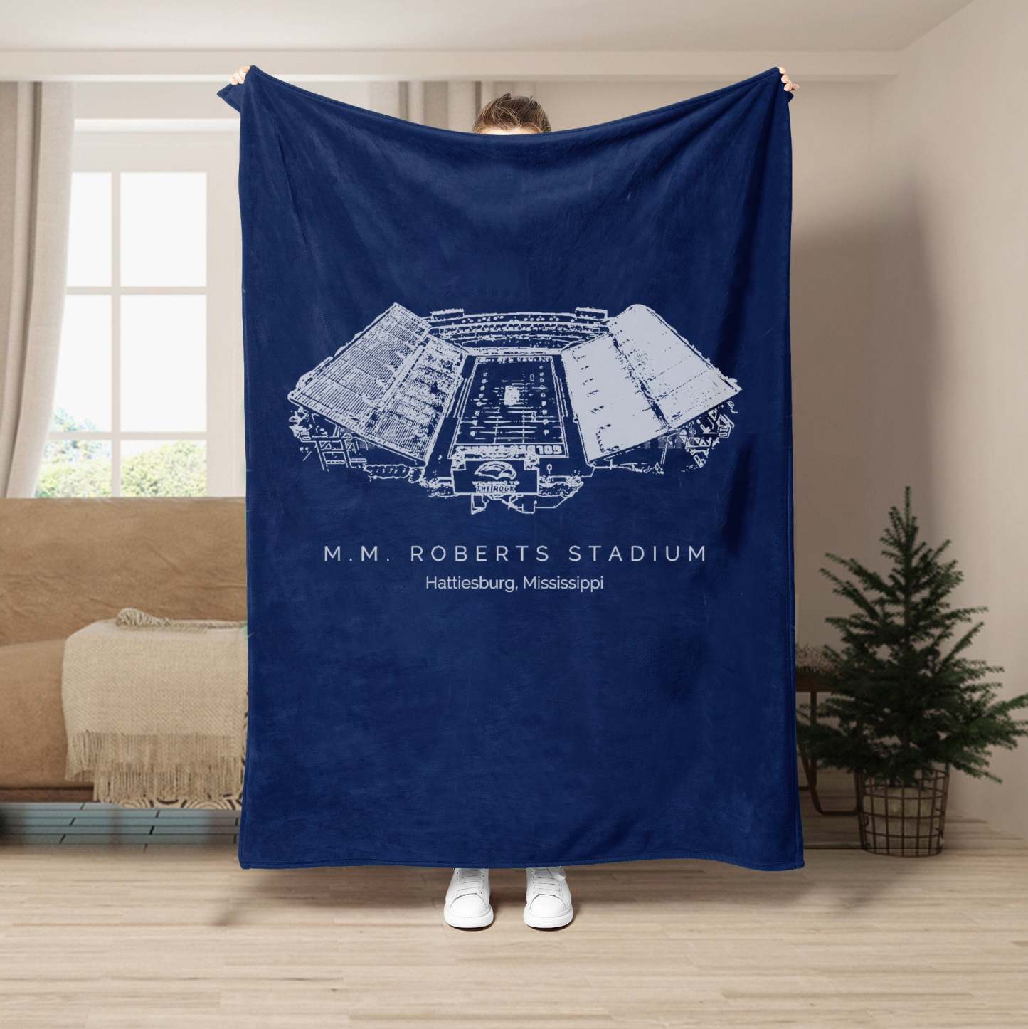 M. M. Roberts Stadium - College Football Blanket
