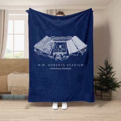 M. M. Roberts Stadium - College Football Blanket