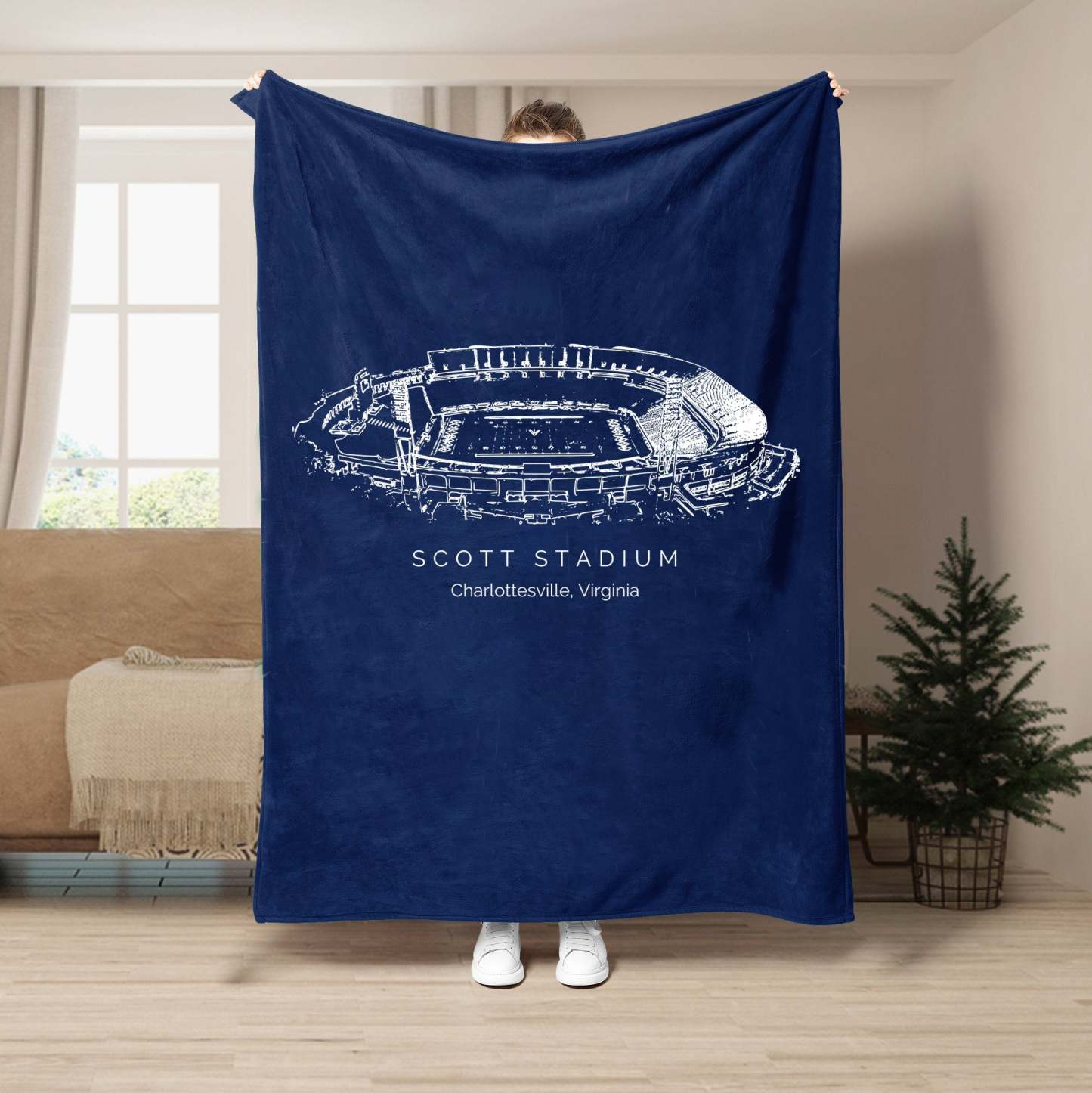 Scott Stadium - College Football Blanket