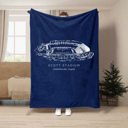 Scott Stadium - College Football Blanket