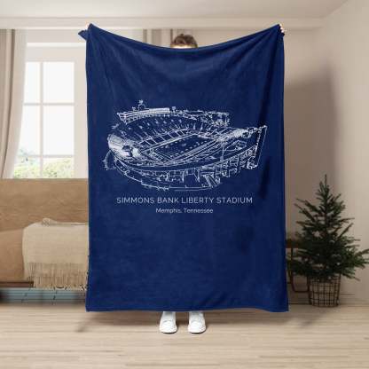 Simmons Bank Liberty Stadium- College Football Blanket